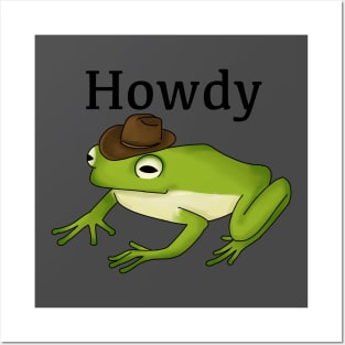 Howdy frog Posters and Art